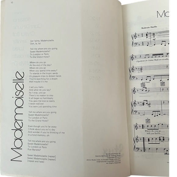 Vintage 1976 Crystal Ball Styx Piano and Guitar Sheet Music Booklet With Lyrics - Picture 11 of 16